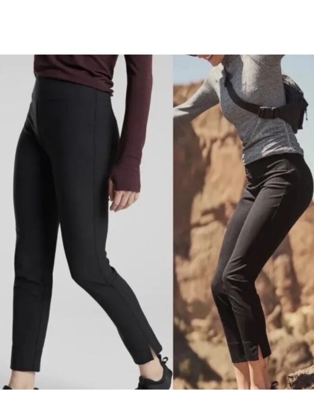 Athleta Wander Slim Ankle Pants Black Size 6